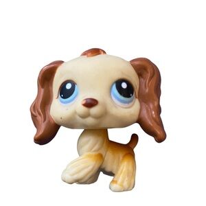 LPS #298 Cocker Spaniel Bobblehead Vintage Littlest Pet Shop, Red Magnet, Rare